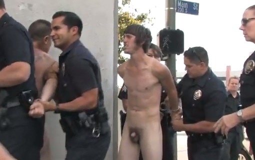 arrested Naked girls getting